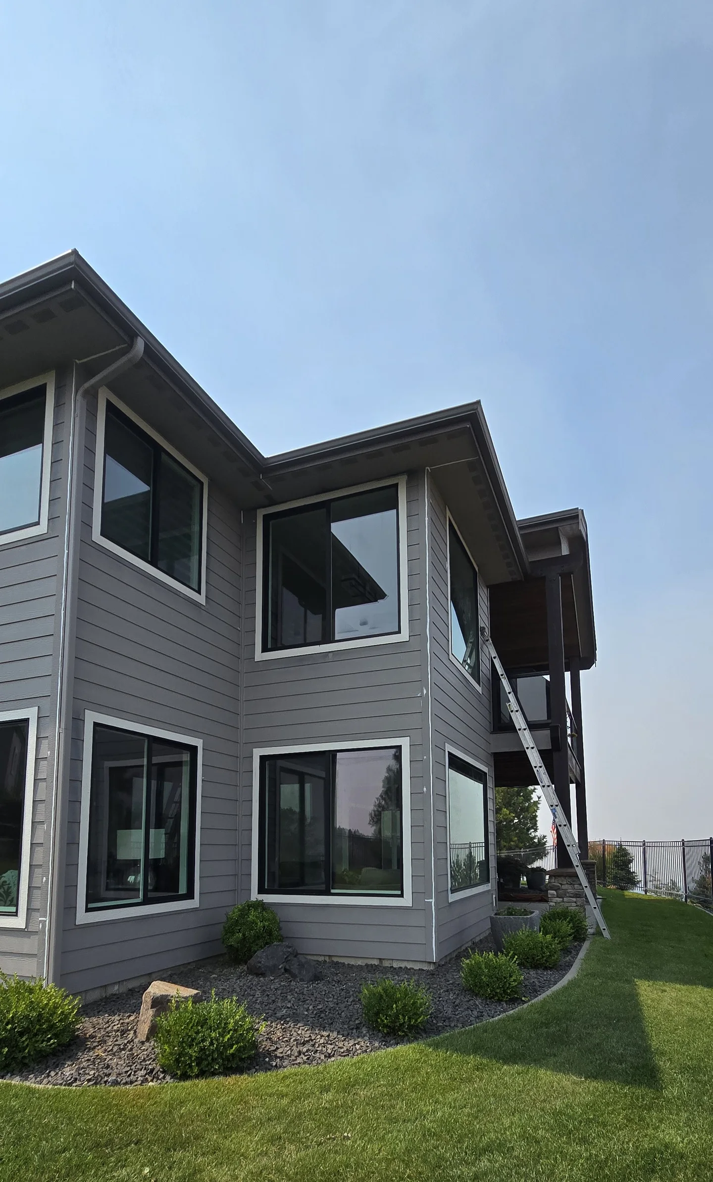 Exterior residential painting project from Evergreen Custom Painting's portfolio